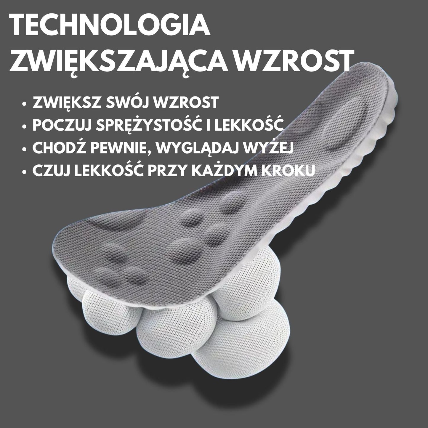 🦶 LiftStep™ – Ortopedyczne wkładki podwyższające